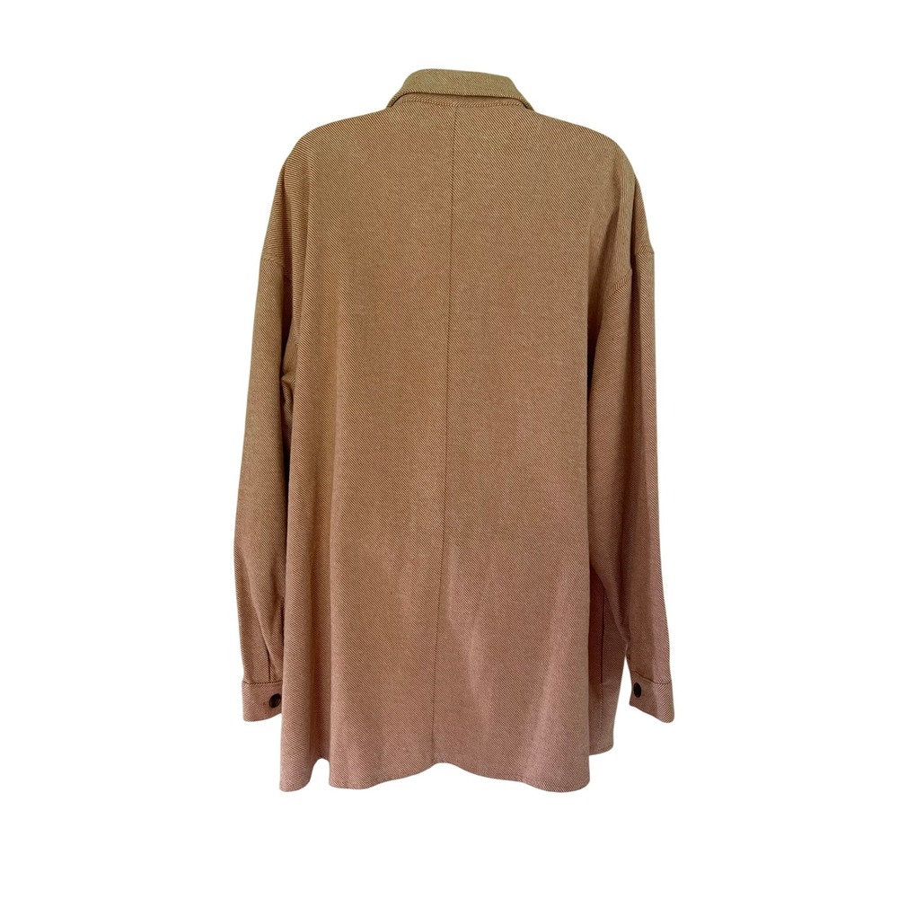 Lane Bryant Women's Plus Herringbone Button Down Long Sleeve Shacket 18/20 NWT - Picture 3 of 10